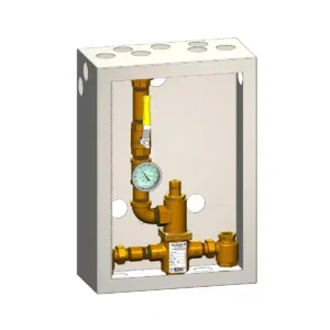6625 Piped Thermometer Ball Valve Union Cabinet