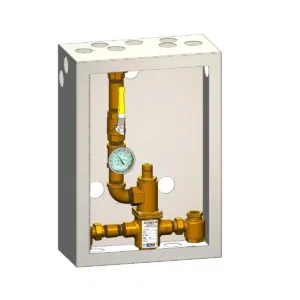 6680 Piped Thermometer Ball Valve Union Cabinet