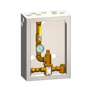 66150 Piped Thermometer Ball Valve Union Cabinet