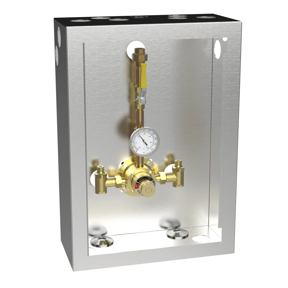 6110 Piped Thermometer Ball Valve Union Cabinet - Image 6