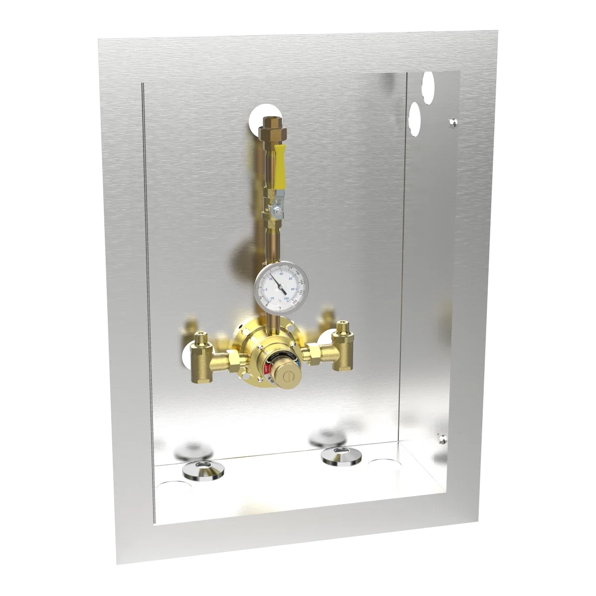 6110 Piped Thermometer Ball Valve Union Cabinet - Image 3