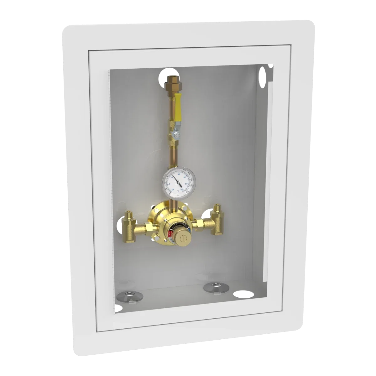 6110 Piped Thermometer Ball Valve Union Cabinet - Image 4