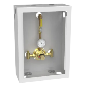 6115 Piped Thermometer Ball Valve Union Cabinet