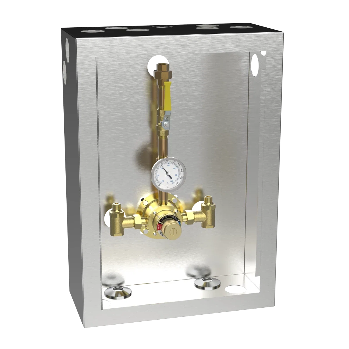 6115 Piped Thermometer Ball Valve Union Cabinet - Image 5