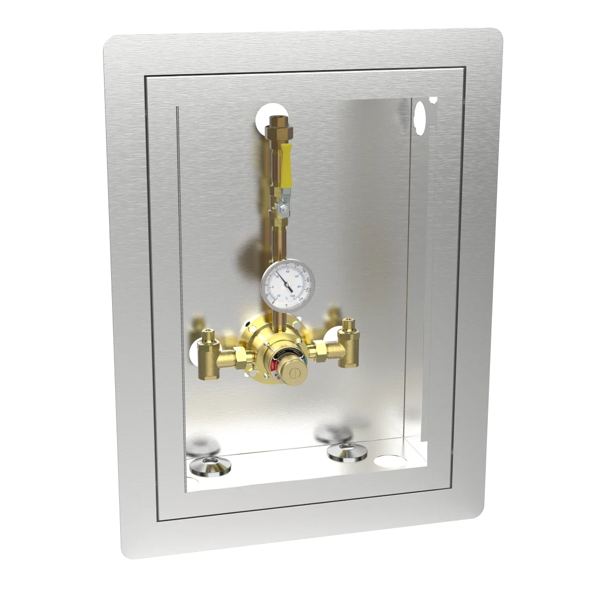 6115 Piped Thermometer Ball Valve Union Cabinet - Image 4