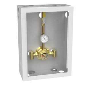 6125 Piped Thermometer Ball Valve Union Cabinet