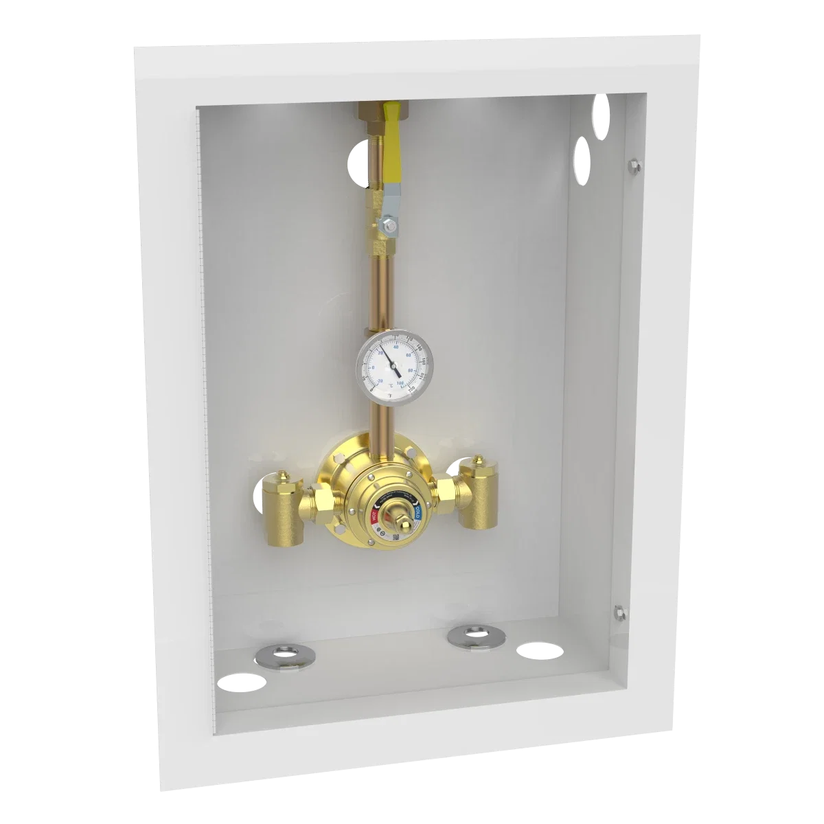 6125 Piped Thermometer Ball Valve Union Cabinet - Image 2