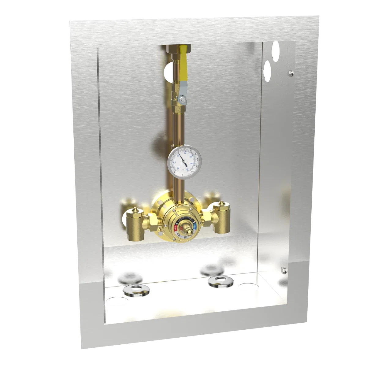 6125 Piped Thermometer Ball Valve Union Cabinet - Image 6