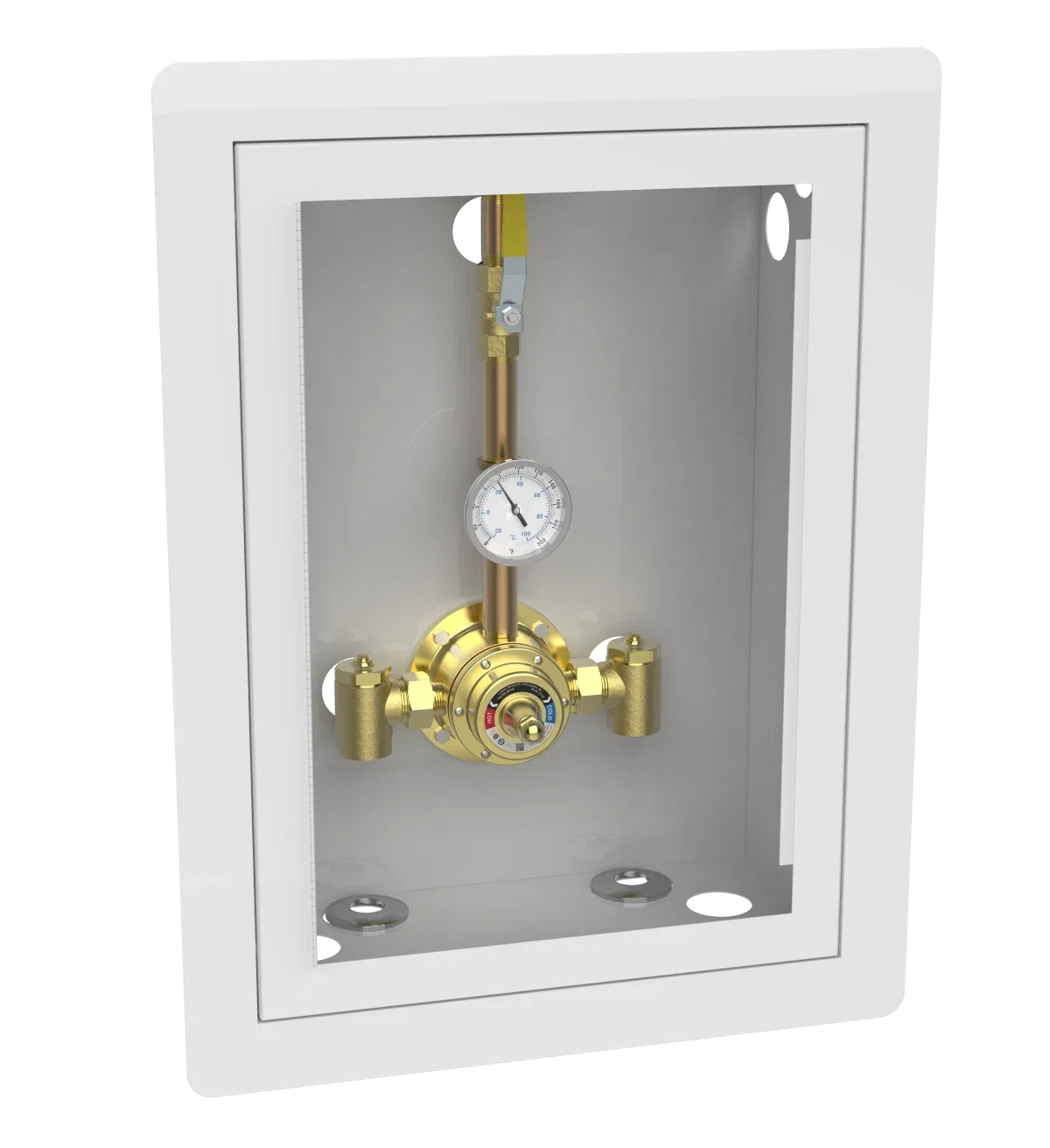 6125 Piped Thermometer Ball Valve Union Cabinet - Image 5