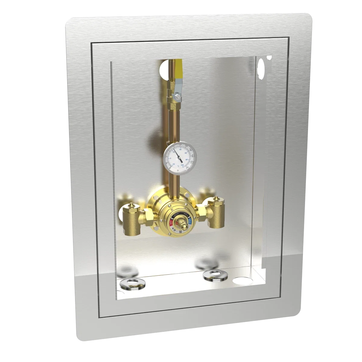 6125 Piped Thermometer Ball Valve Union Cabinet - Image 4
