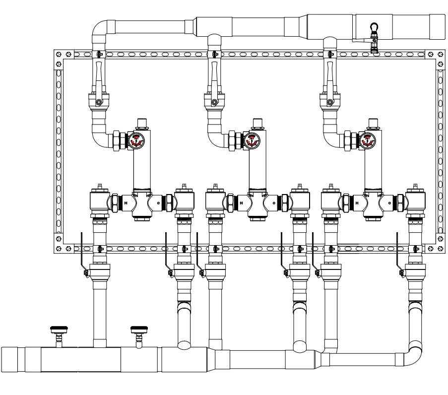 801 Tri-Parallel Installation