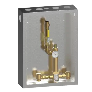 piped thermometer ball valve