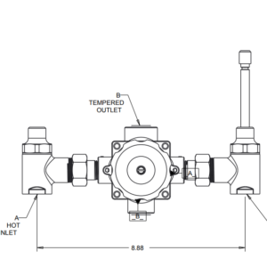 9600 Series - Thermostatic Photographic Mixing Valve
